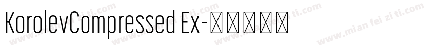 KorolevCompressed Ex字体转换
